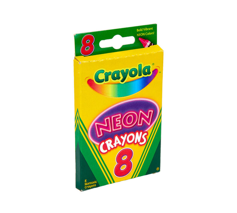 Crayola Neon Crayons, 8 Per Pack, 24-Pack at