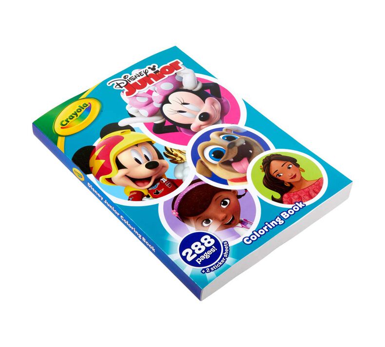 Disney Junior Coloring Book with Stickers, 288 Pages