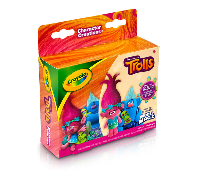Crayola Model Magic Character Creations Trolls Poppy & Biggie