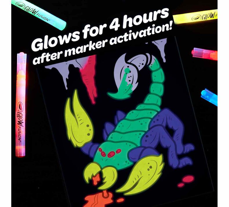 Crayola Aliens & Monster Glow in the Dark Coloring Set