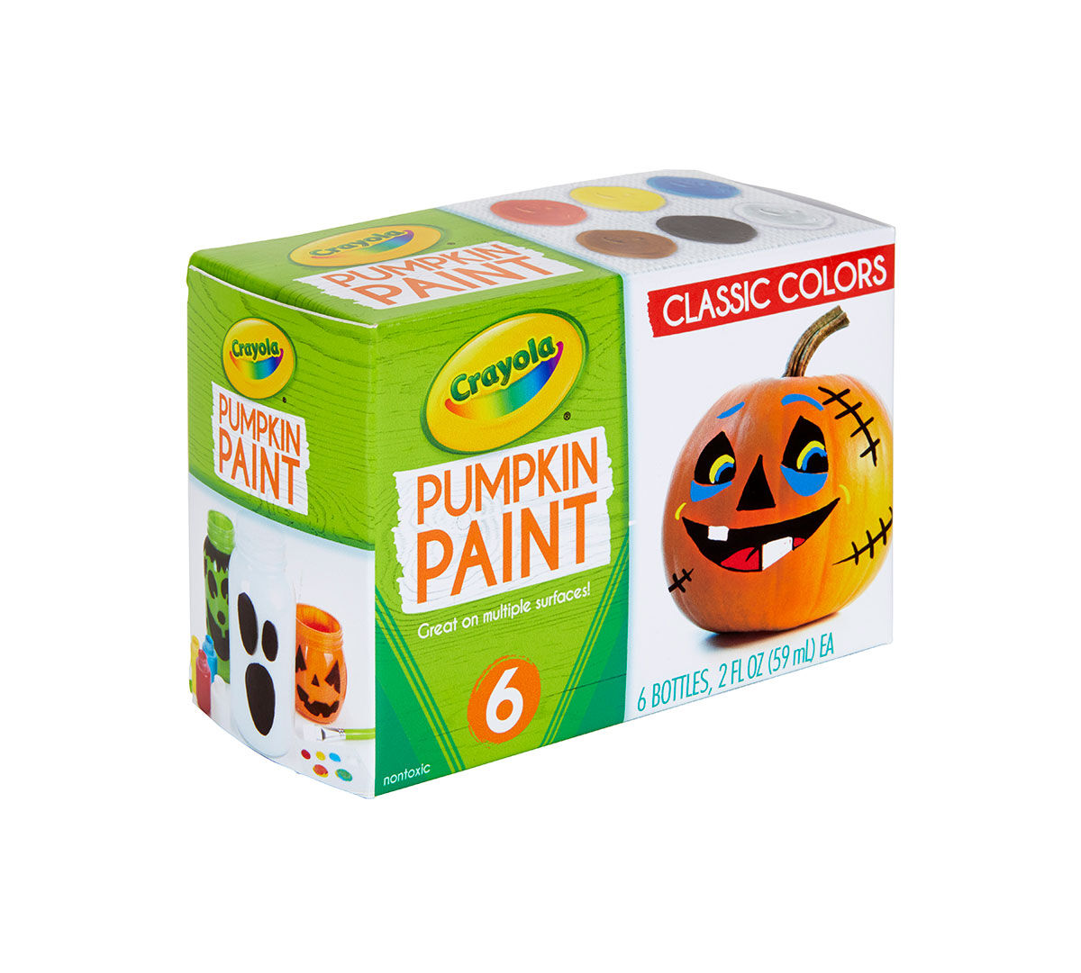 Crayola Pumpkin Paint Kit, 6 Acrylic Paints in Classic Colors Crayola