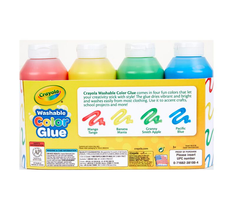 Color Glue 4 ct, 8 oz