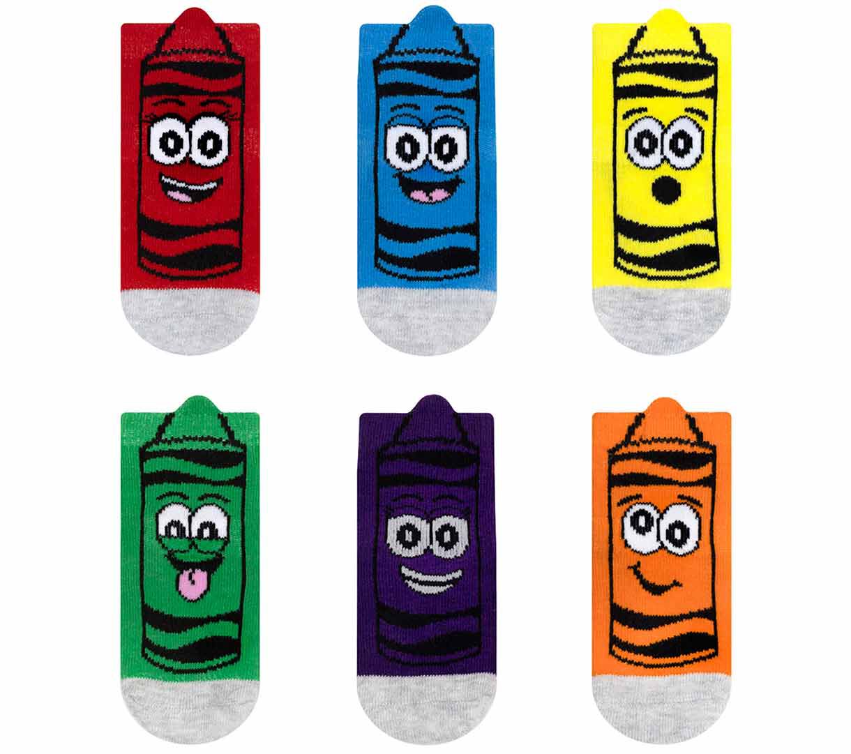 Crayola X Robeez Silly Crayons Baby Socks Crayola
