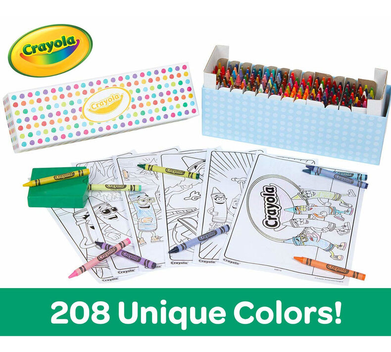 Download 208 Count Bulk Crayon Set with Coloring Pages | Crayola ...