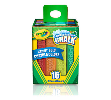 Crayola White Chalk, 18 Count Sidwalk Chalk, Chalkboard Supplies, Kids Chalk  Set, 18 Piece Chalk, 3.25 Inch Multi-colored Chalk Sticks 