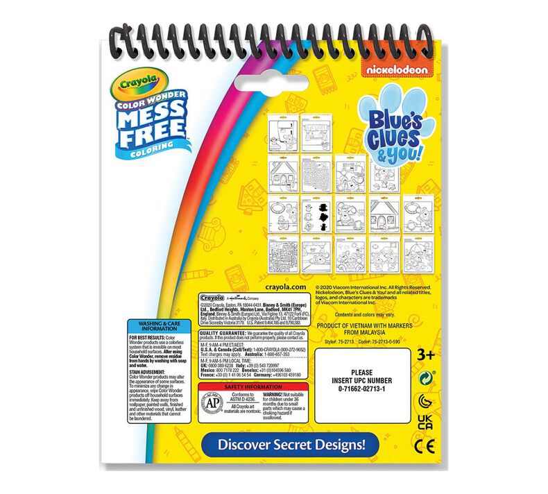 Color Wonder Mess Free Blue's Clues Coloring & Activity Pad