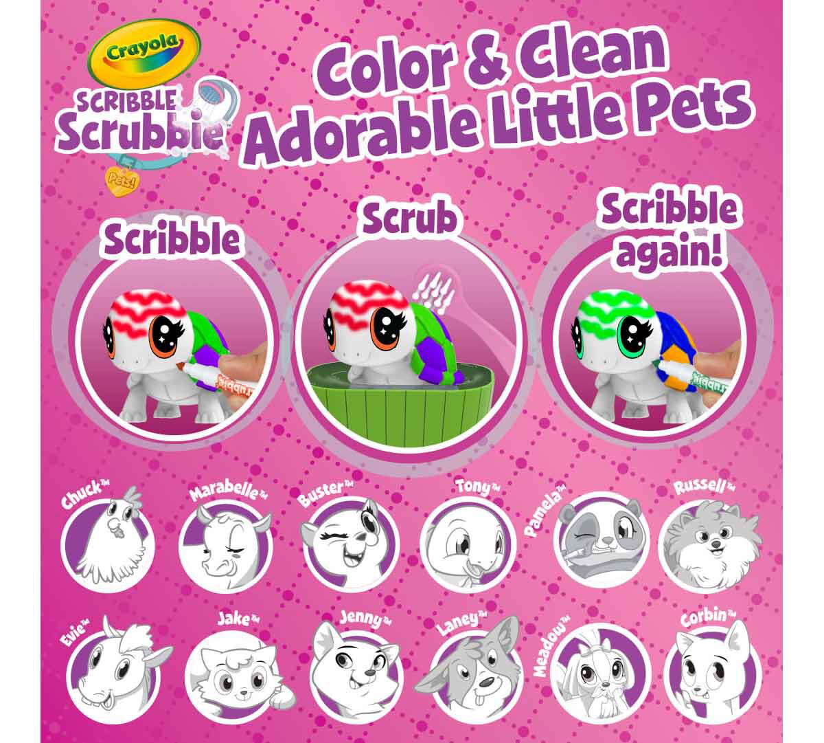 Scribble Scrubbie Pets Mega Pack Crayola