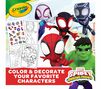 Spidey & his amazing friends coloring book & sticker sheet, 96 pages. Color and decorate your favorite characters