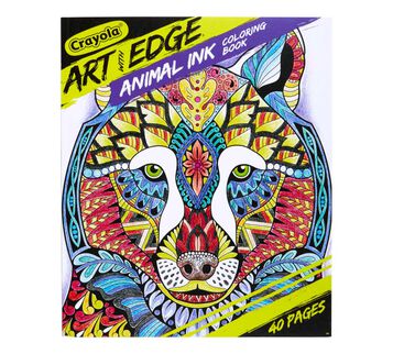Art with Edge Jungle Animal Coloring Book Front View of Book