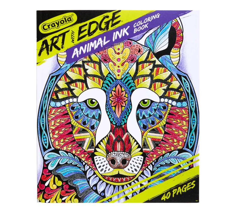 Art with Edge Jungle Animal Coloring Book