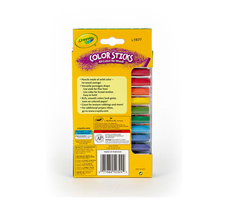 Color Sticks Colored Pencils, 24 Count