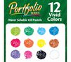 Portfolio Water Soluble Oil Pastels, 12 count. 12 vivid colors. 