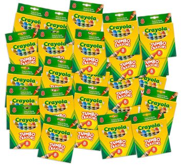 Crayon Classpack, 24 Individual Boxes of 8 Count Jumbo Crayons