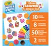 Color Wonder Mess Free Deluxe Scented Stamper Kit. 10 food stamps, 8 scented markers, 50 blank coloring pages, 2 scented ink pads.