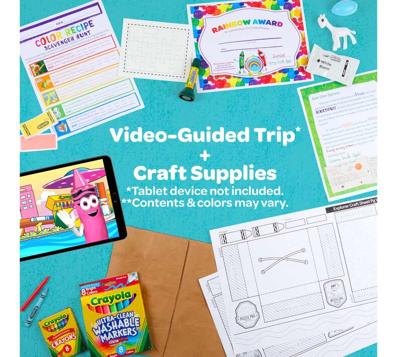 Crayola Experience Home Adventure Scavenger Hunt Kit