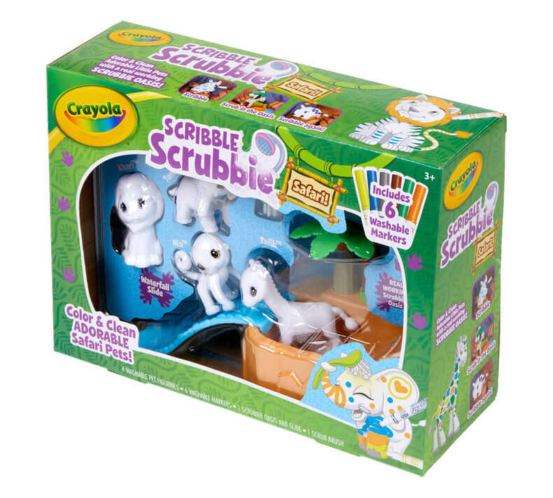 Crayola Scribble Scrubbie Pets Safari Treehouse, Toy Storage Case