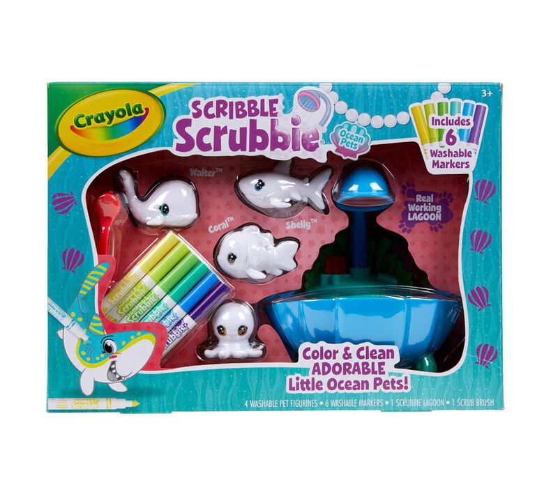 Scribble Scrubbie Pets Blue Lagoon Playset
