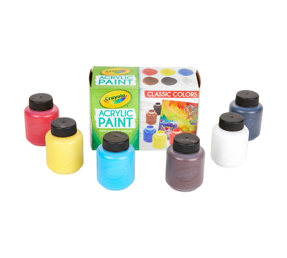 Acrylic Paint, Bold, 6 Count Paint Set Crayola