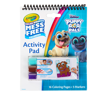 Color Wonder Mess Free Puppy Dog Pals Activity Pad, Front View