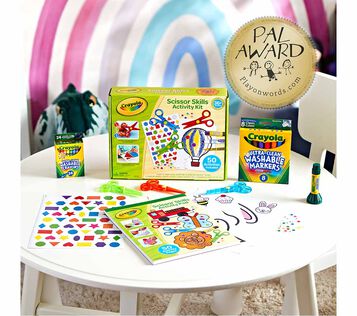 Toddler Safety Scissor Skills Activity Kit with award winner seal