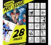 Art with Edge Justice League Coloring Book, 28 pages, back view.