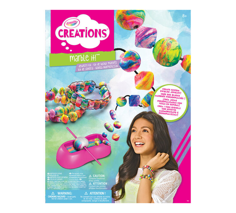 Crayola Creations Marbling It! Jewelry Kit