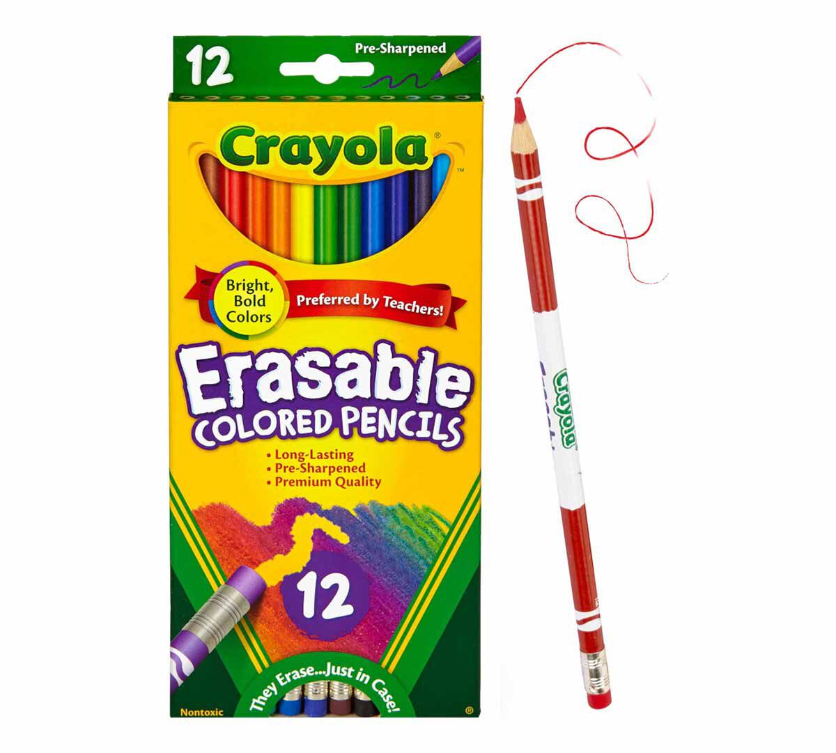 12-Count Crayola Long Colored Pencils Pack of 12 Assorted Colors 