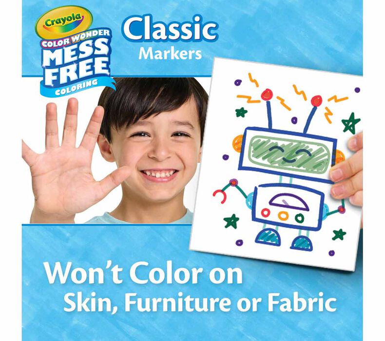 Color Wonder Mess Free Markers, 20 Count