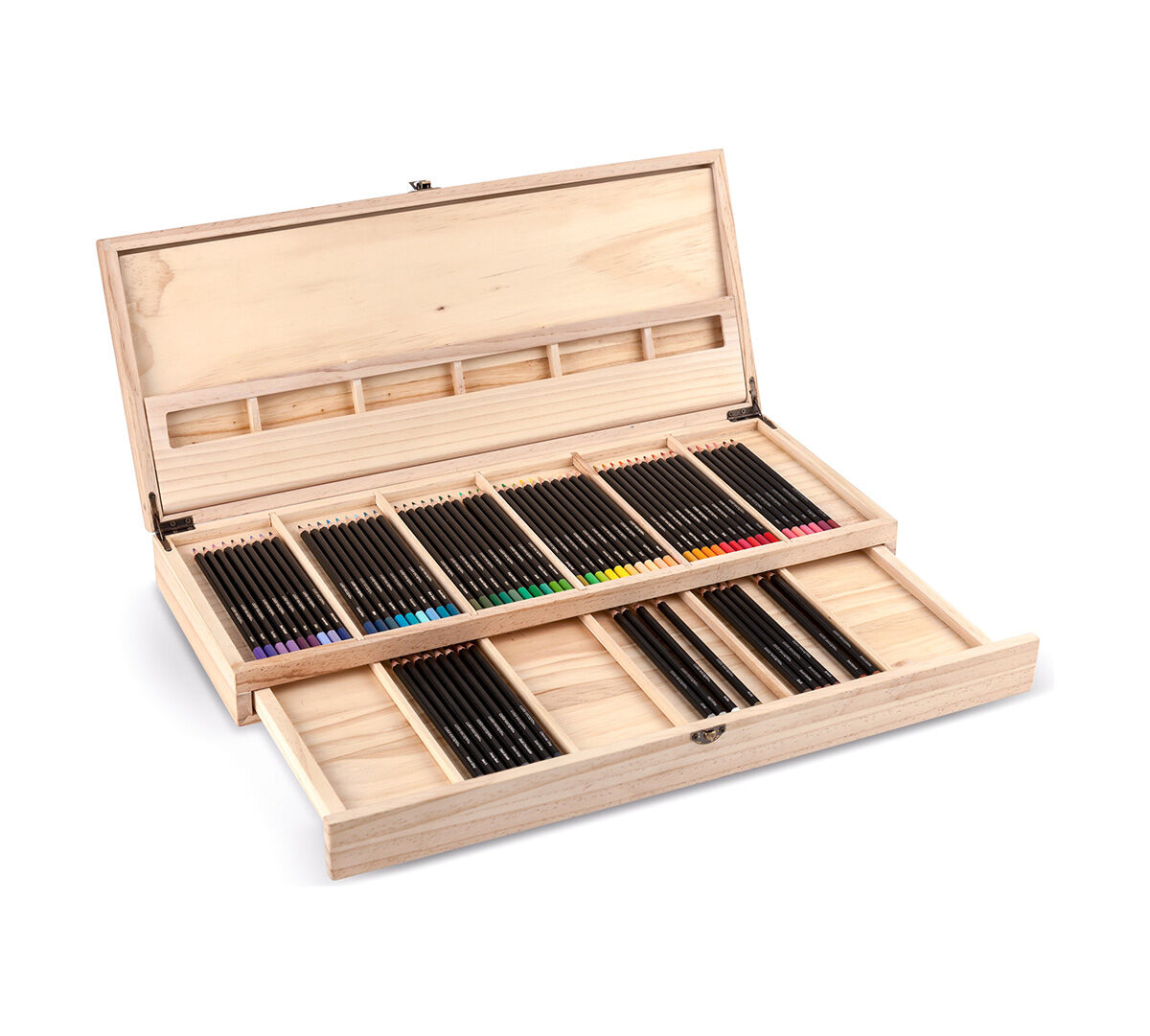 Colored Pencils with Wooden Pencil Case Crayola