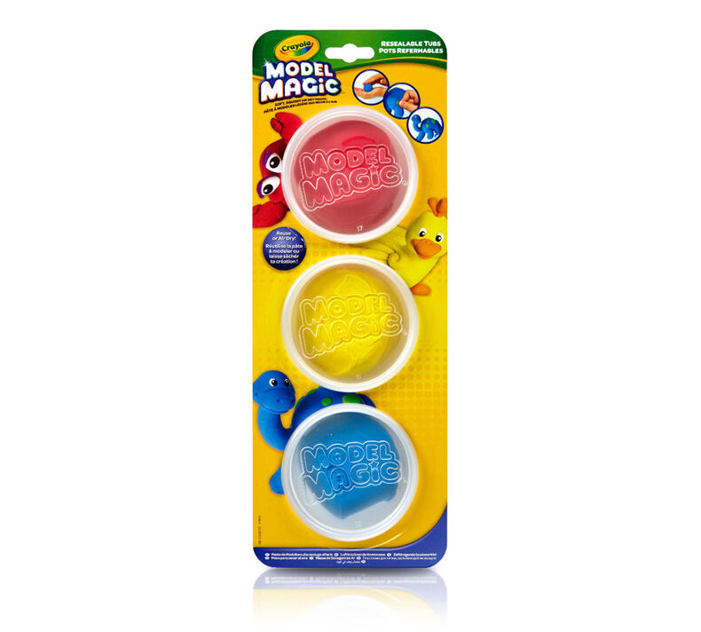 Model Magic in Containers, Primary Colors, 3 Count