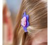 Glitter Dots Kits Sparkle Salon hair barrette in girl's hair.