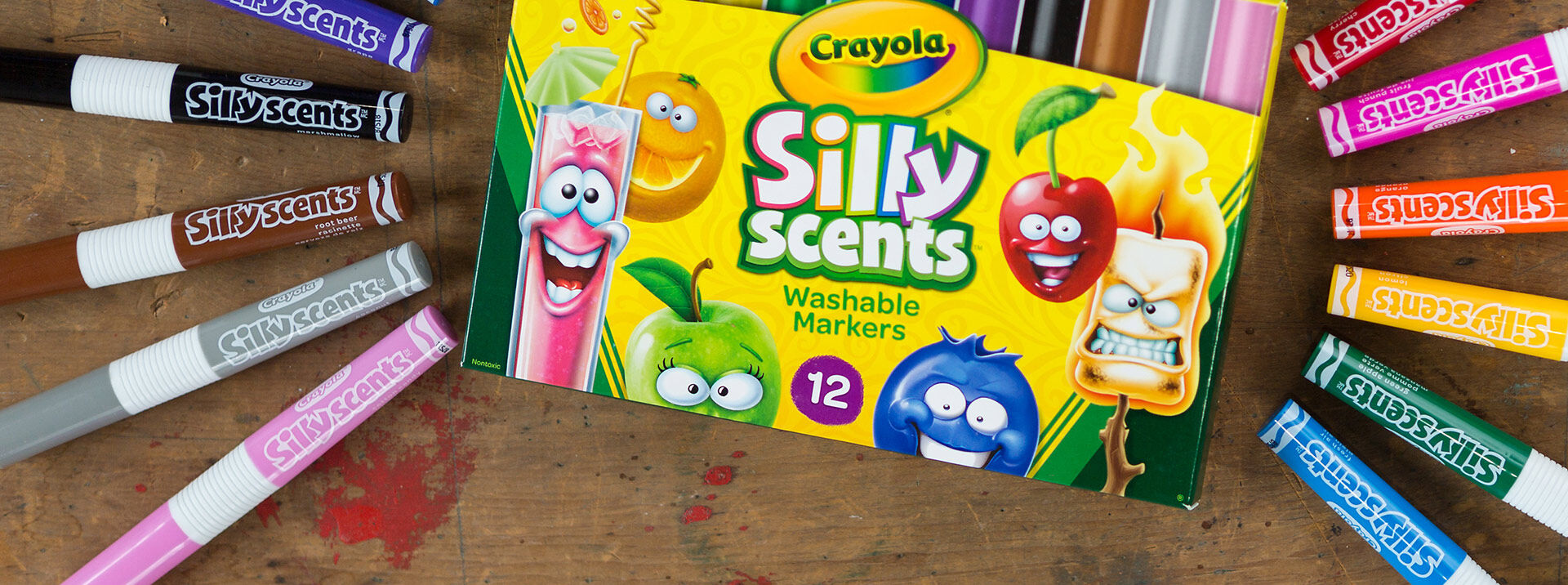 Crayola Silly Scents Coloring Book & Scented Markers, Fair