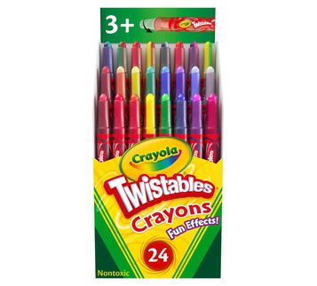 Fun Effects! Twistable Crayons, 24 count front view