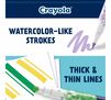 Doodle and Draw Dual Ended Doodle Marker, 12 count. Watercolor like strokes. Thick and thin lines. 