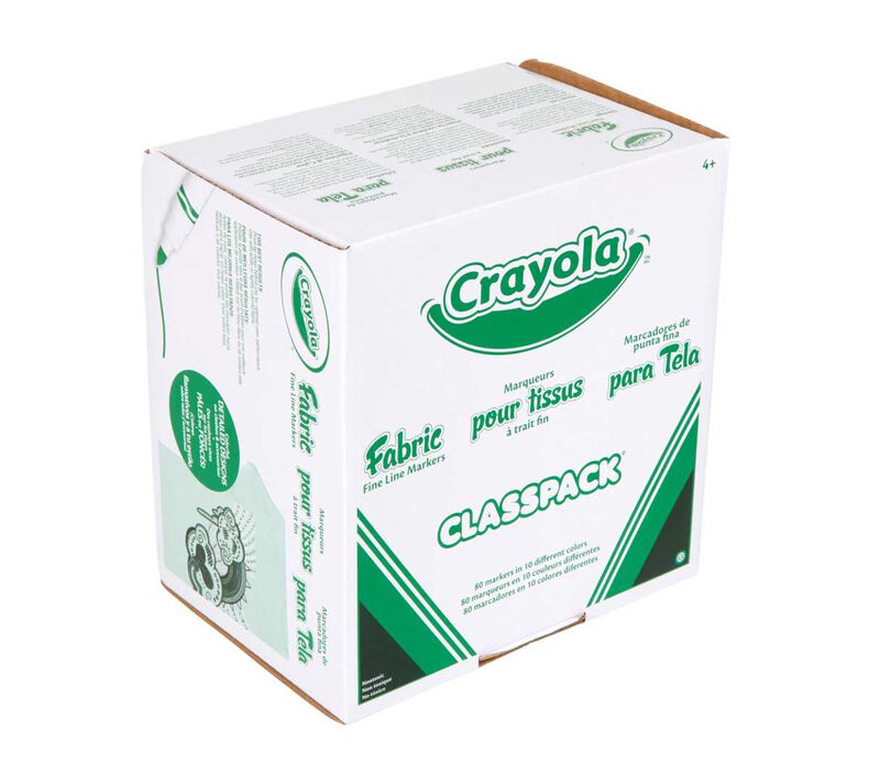 Crayola 58-8211 Fine Line Markers Classpack, Fine Point Type
