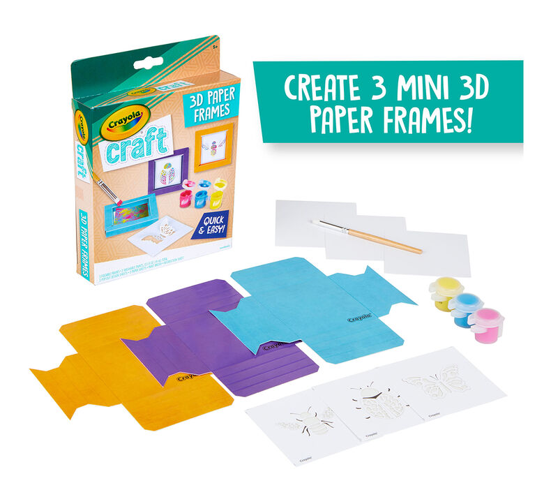 Crayola Craft 3D Paper Frames Craft Kit
