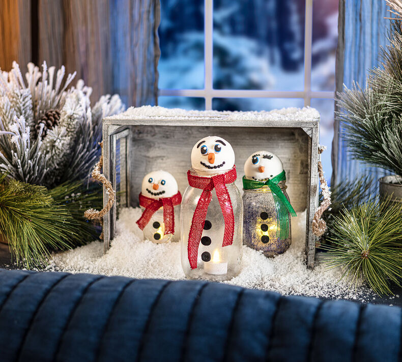 Snowman Lantern Craft Kit