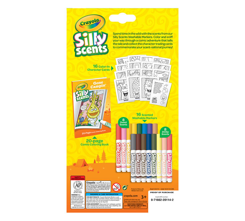 Silly Scents Marker Activity Kit, Gone Campin