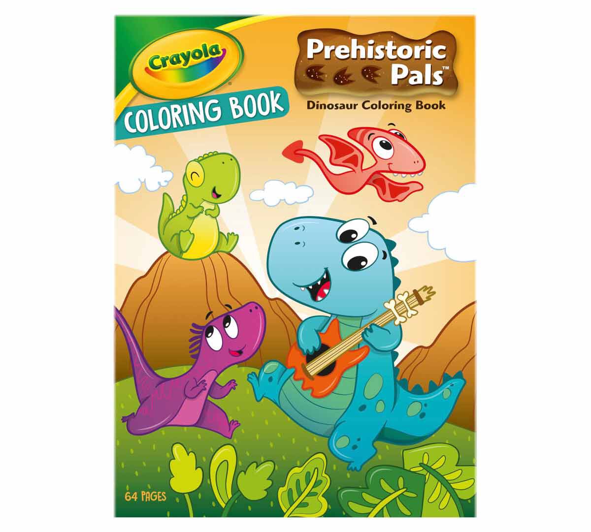 Prehistoric Pals Dinosaur Coloring Book, 64 pg | Crayola.com | Crayola