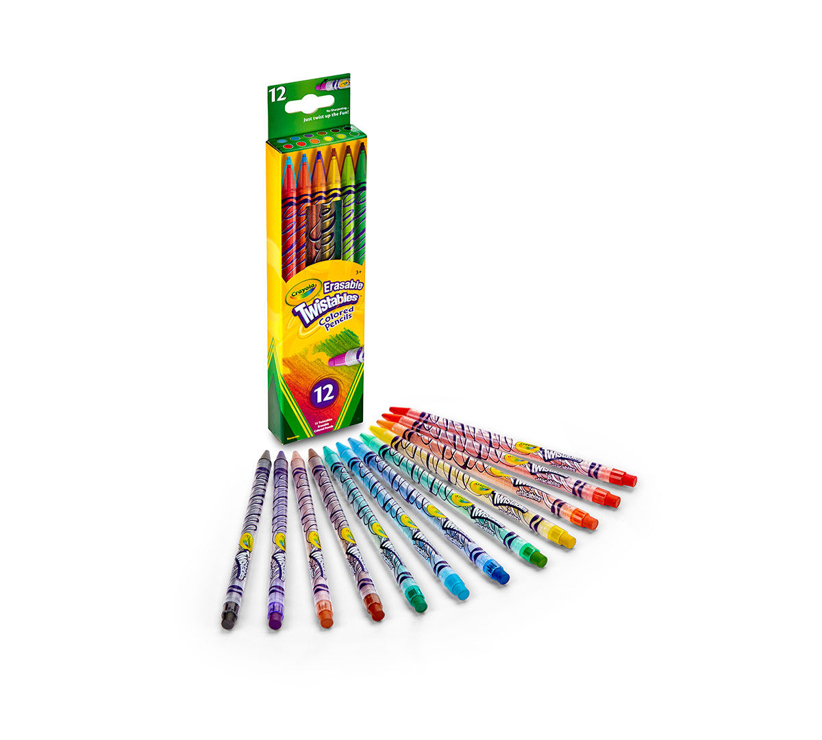 Crayola Twistables Erasable Colored Pencils, Art Tools for Kids