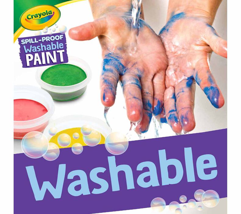 J MARK Complete Toddler Washable Finger Paint Set, Large Finger