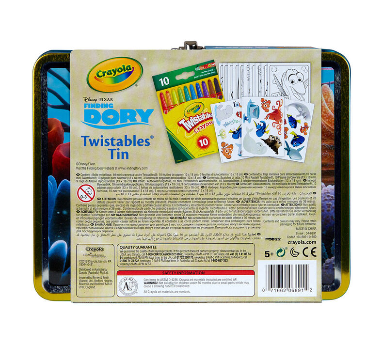 Finding Dory, Creative Storage Tin with Twistable Crayons