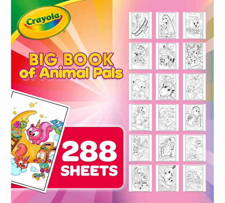 Big Book of Animal Pals Coloring Book, 288 pages
