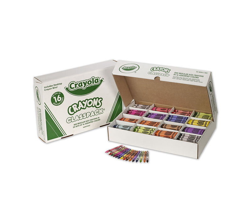 Crayon Classpack, 800 Count, 16 Colors