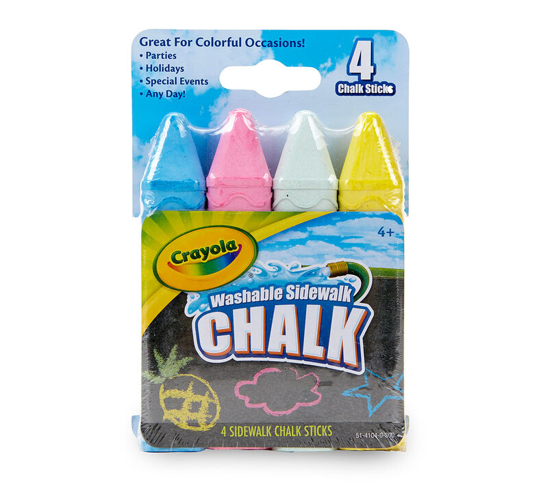 Download Washable Sidewalk Chalk, 4 Count | Crayola.com | Crayola
