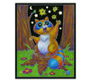 Forest Night Life Coloring Set Racoon