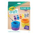 Crayola Craft Texture Pots Craft Kit Front View of Box
