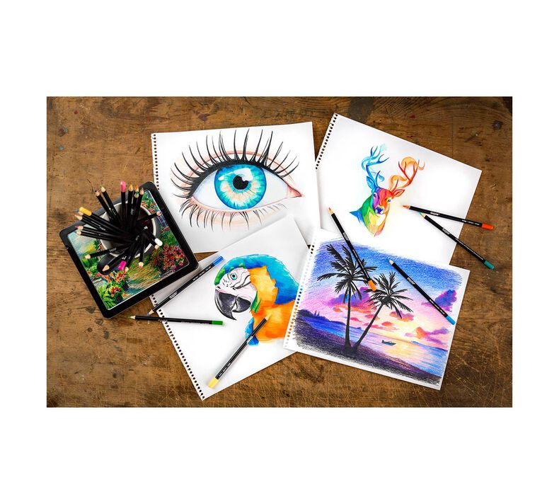 Signature Gel Pens & Colored Pencils Set