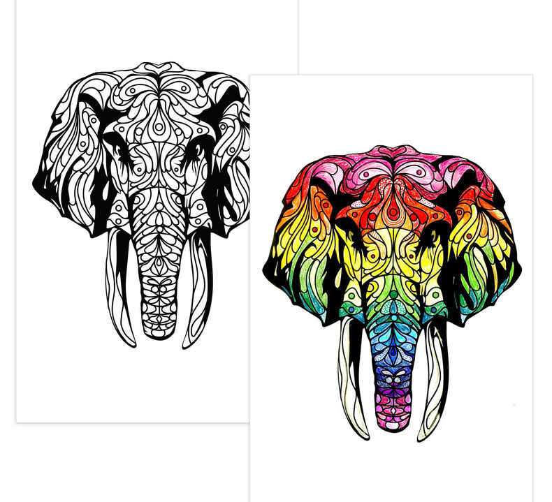 Download Color Escapes Adult Coloring Kit Nature Crayola