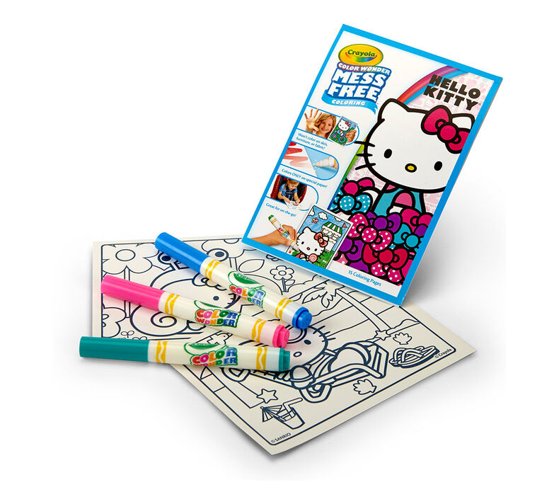 Color Wonder Mess Free Coloring Pad & Markers, Hello Kitty